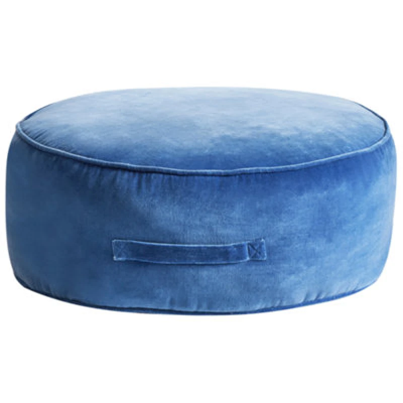 Image of Beliani Pouffe Yulle Velvet Blue