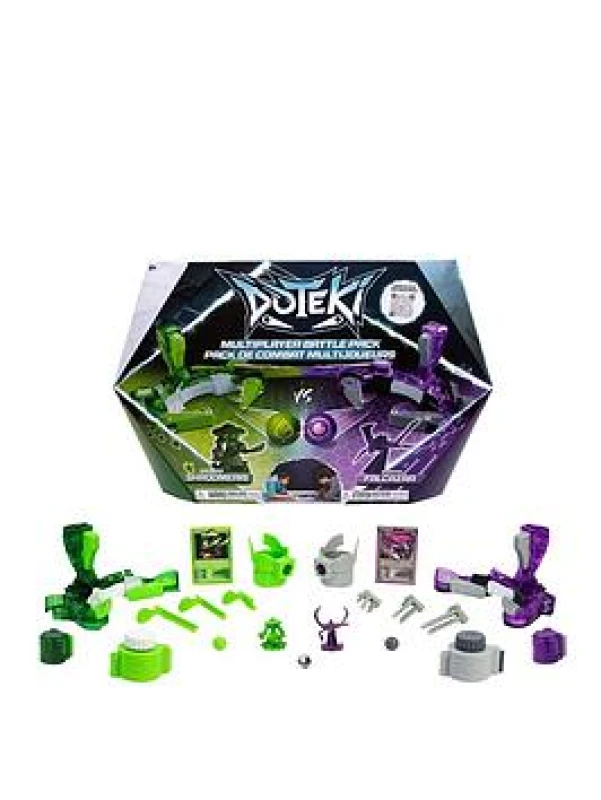 Image of TOMY Multiplayer Battle Pack - Organika & Spiritek Champion Set Dynamic Arena Game for 2+ Players Customizable Battles Compatible with All Packs A