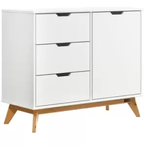 Image of Sideboard White Pine Wood 96x40x79cm