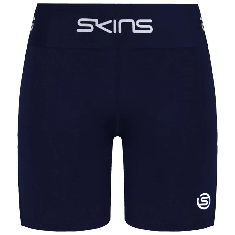Image of Skins Womens Series-1 Navy Compression Shorts Size: Large Navy Female L