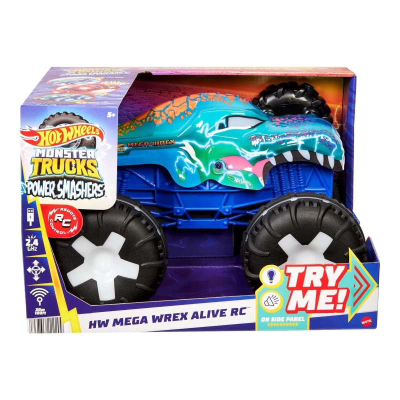 Image of Hot Wheels Hot Wheels Monster Trucks Mega-Wrex Alive RC Vehicle