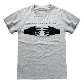 Image of Birds Of Prey - Black Mask Club Unisex Medium T-Shirt - Grey