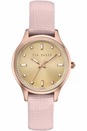 Image of Ted Baker Ladies Zoe Saffiano Leather Strap Watch TE10030743