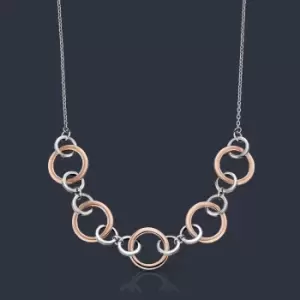 Image of Portrait Muse Silver & Rose Gold Plated Multi Link Necklace
