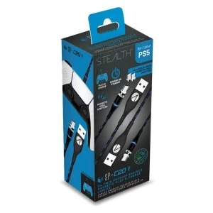 Image of STEALTH SP-C20V Twin Magnetic Play & Charge Cables for PS5