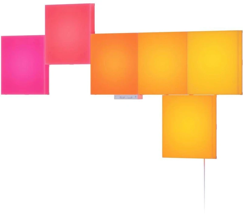 Image of NANOLEAF Blocks Squares Smarter LED Light Panel Kit - Pack of 6 4895263600595