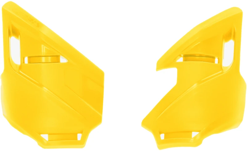 Image of 0024840.060 - Acerbis F-Rock Universal Lower Triple Clamp Covers - Yellow Yellow 0024840.060