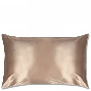 Image of Slip Silk Pillowcase King (Various Colours) - Caramel