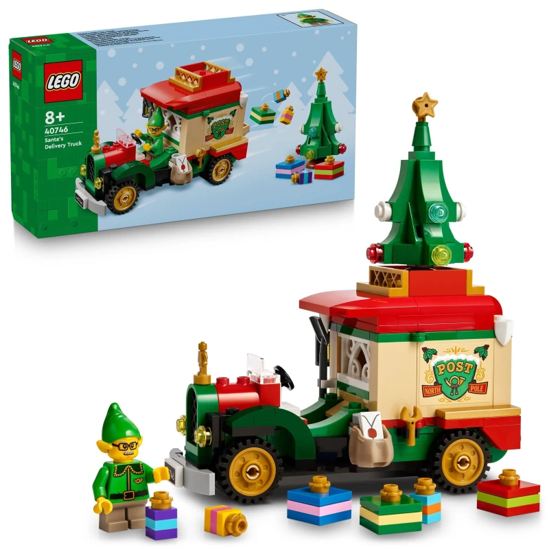 Image of LEGO Santa's Delivery Truck Pretend Play Toy 40746, Multi 710477