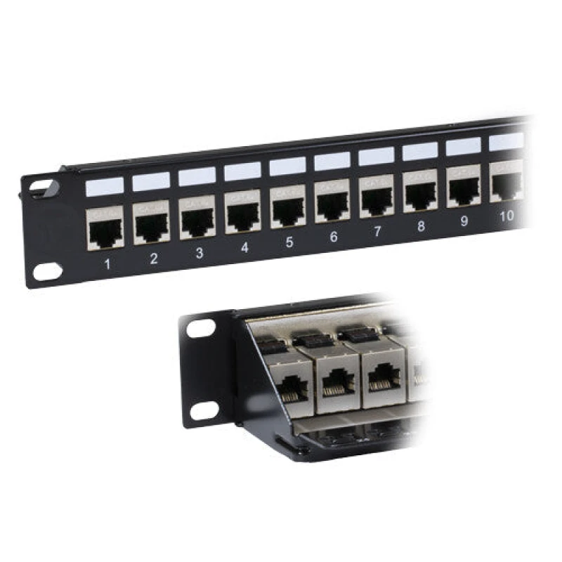 Image of Cablenet Cablenet 24 Port Cat6a FTP 1u Coupler Panel 72-3408