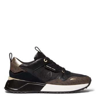 Image of Michael Kors Theo Canvas Runner Trainers - Black 001