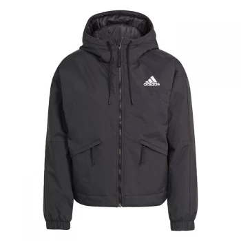 Image of adidas Back to Sport Hooded Insulated Jacket Womens - Black
