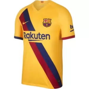 Image of Nike Barcelona 2019/20 Stadium Away Soccer Jersey - Yellow