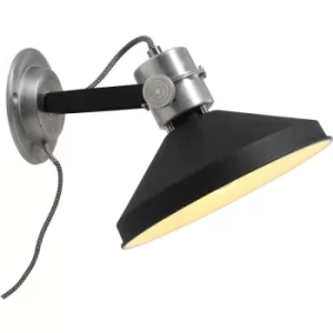 Image of Sienna Zappa Dome Wall Light Black Matt, Aluminum