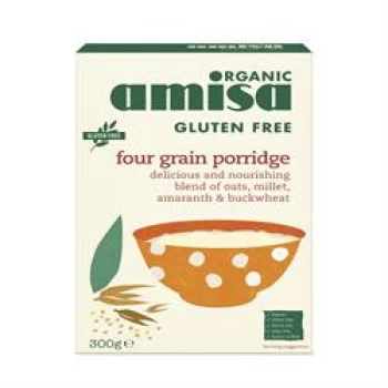 Image of Amisa Gluten Free 4 Grain Porridge Organic 300g (Case of 6 )
