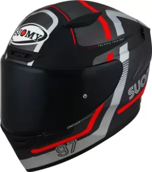 Image of Suomy Track-1 Ninety Seven Helmet, black-red, Size S, black-red, Size S