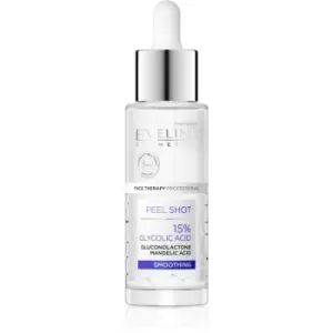 Image of Eveline Cosmetics Serum Shot 15% Glycolic Acid Smoothing Facial Peeling for Even Skintone 30ml
