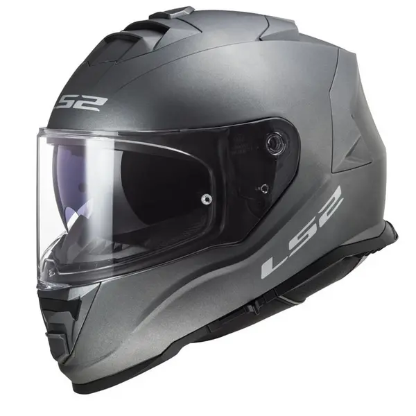 Image of LS2 FF800 Storm II Solid Matt Titanium Full Face Helmet Size XL
