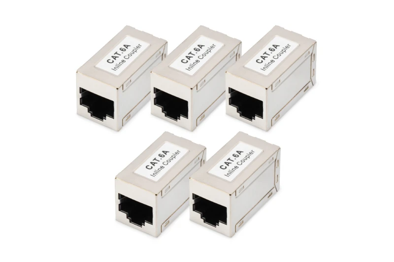 Image of Digitus CAT 6A modular couplers. shielded - 5 pieces