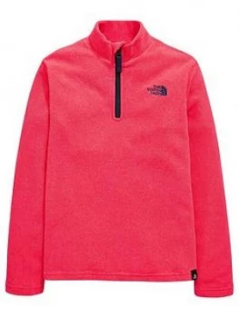 Image of The North Face The North Face Girls Glacier 14 Zip Fleece Pink Size XL15 16 Years Women