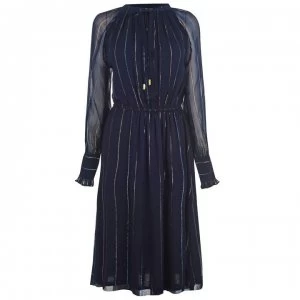 Image of Biba Metallic Tunic Dress - Navy
