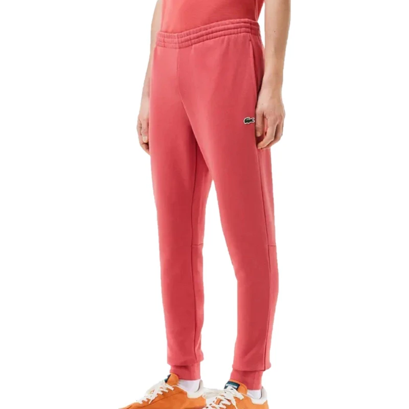 Image of Lacoste Fleece Tracksuit Bottoms Sierra Red male XS