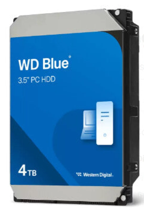Image of Western Digital Western Digital WD Blue 3.5-Inch PC HDD internal hard drive 4TB 5400 RPM 128 MB 3.5" Serial ATA III WD40EZZX