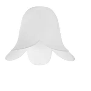 Image of Set of 3 Frosted Glass Petal Glass Shades