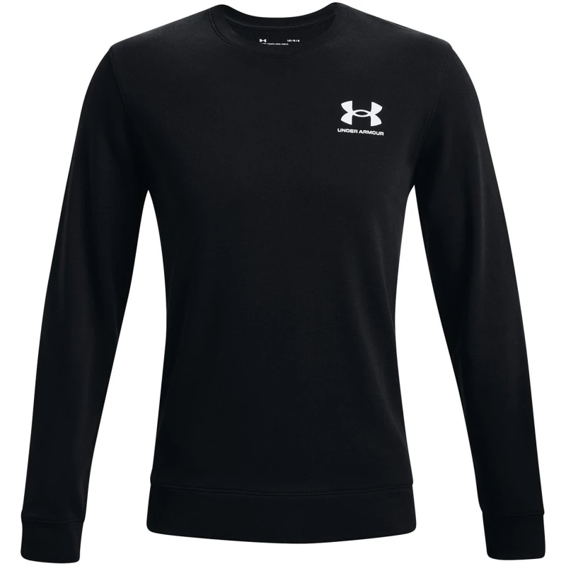 Image of Under Armour Rival Terry Crew Sweater Mens Black male S