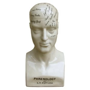 Image of Large Ceramic Phrenology Head, 42cm