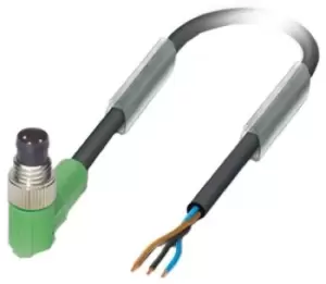 Image of Phoenix Contact Sac-3P-M 8Mr/10,0-Pur Sensor Cord, 3P, M8 Plug-Free End, 10M