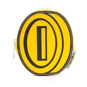 Image of Nintendo - Coin Shaped Womens One Size Wallet - Yellow/Black