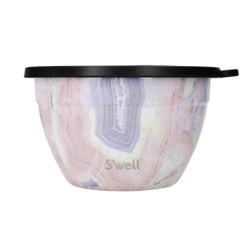 Image of Swell S'well Geode Rose Salad Bowl Kit Mixing Bowls 1.9L Pink 39253206000
