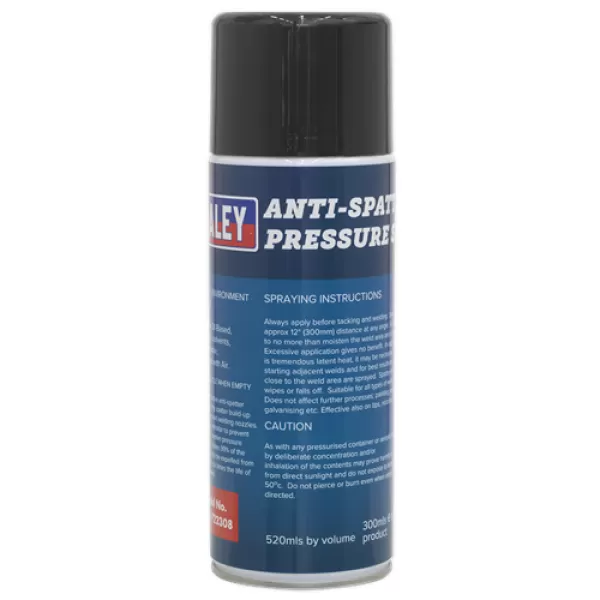 Image of Genuine SEALEY MIG/722308 Anti-Spatter Pressure Spray 300ml