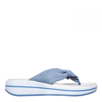 Image of Skechers Upgrades Island Vibe Womens Flip Flops - Blue