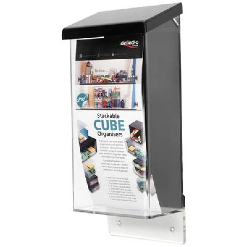 Image of Deflecto Deflecto Prospektbox 790701 Brochure holder Transparent 1/3 A4 (W x H x D) 125 x 285 x 75mm 790701