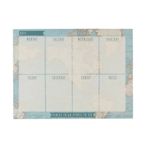 Image of Sass & Belle Vintage Map Weekly Planner Pad