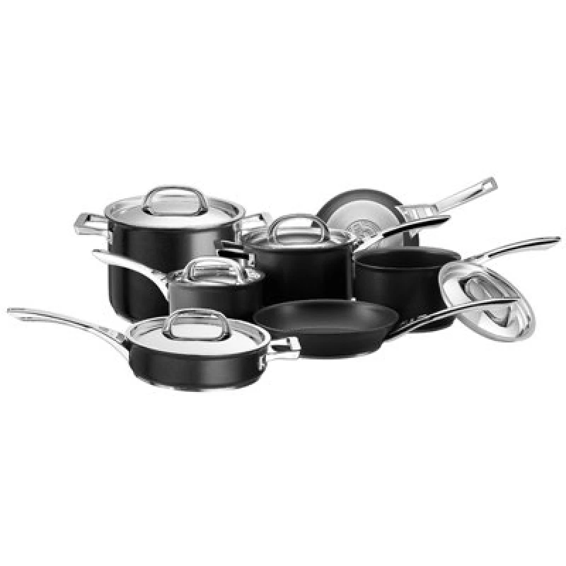 Image of Circulon Black 'Infinite' Hard Anodised Aluminium Cookware Set - Pack of 7 Black
