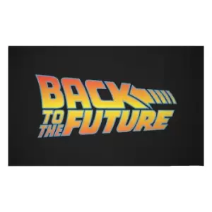 Image of Back To The Future BTTF Logo Woven Rug - Small
