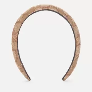Image of Coach Womens Signature Headband - Khaki