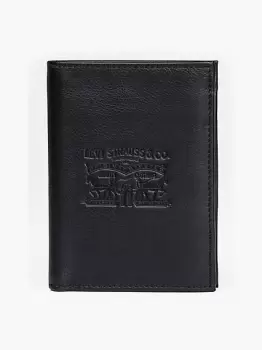 Image of Vintage Two Horse Vertical Coin Wallet - Black