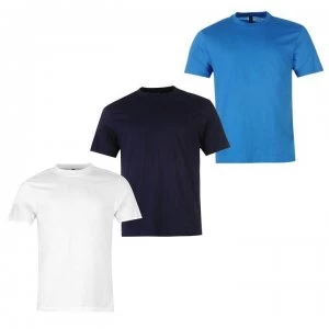 Image of Donnay 3 Pack T Shirts Mens - White/Blue/Navy