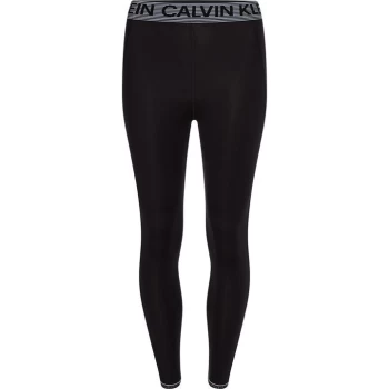 Image of Calvin Klein Performance Tape Leggings - Black/White