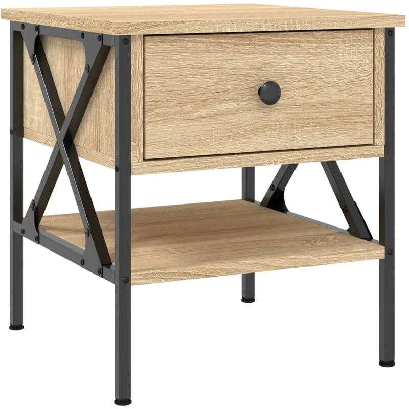 Image of VIDAXL Bedside Table Sonoma Oak 40x42x45cm Engineered Wood Vidaxl 8720845939144