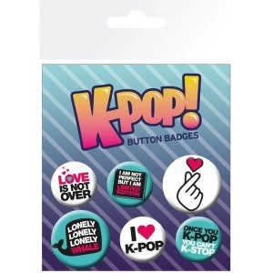 Image of K-POP Quotes Badge Pack