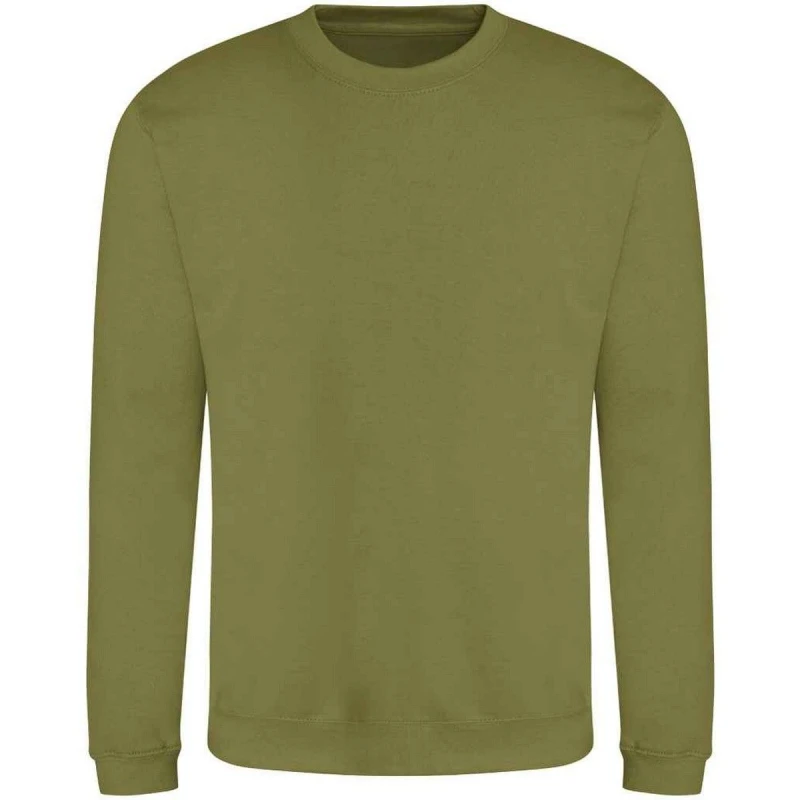 Image of AWDis AWDis Men Soft Touch Sweatshirt in Green Size: Medium Green M Male 5063693908393