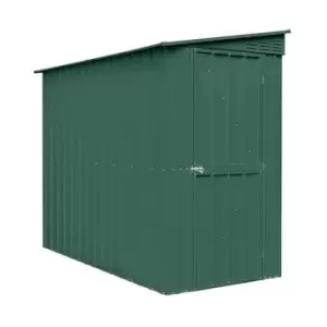 Image of 4' x 8' Lotus Lean-To Heritage Green Metal Shed (1.24m x 2.42m)