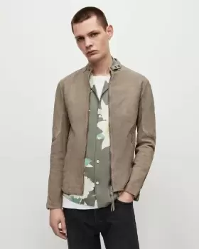 Image of AllSaints Cora Suede Bomber Jacket