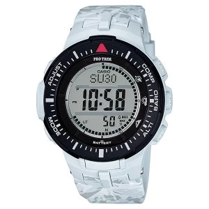 Image of Casio PRO TREK Triple Sensor Version 3 TOUGH SOLAR Watch PRG-300CM-7 - White