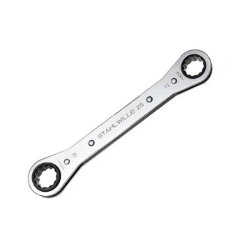Image of Stahlwille Ratchet Ring Spanner 10mm x 11mm